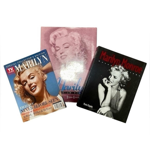 Other - LOT OF 3 - 2 Books + 1 Collector’s Edition Magazine SOLD AS SET Marilyn Monroe